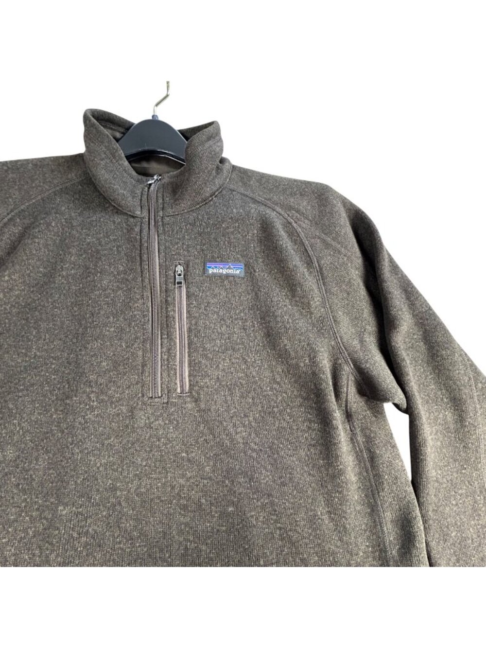 Patagonia Brown Better Sweater Sz L Quarter-Zip Pullover Outdoor Winter Fleece